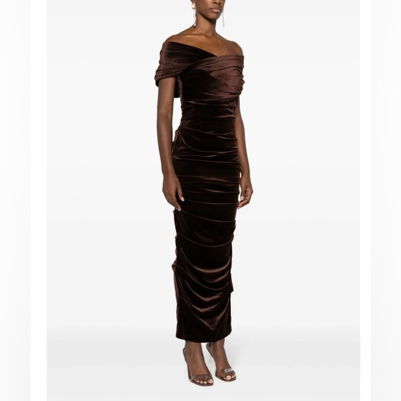 Layne velvet ruched dress - Picture 3 of 12